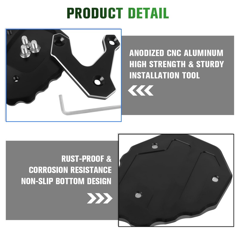 CHIFUN Kickstand Extender Enlarger Pad Side Stand Extension Plate Replacement