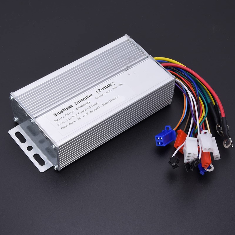 48V-64V 1000W-1500W Electric Controller for Brushless Motor, Smooth 12-Tube Drive