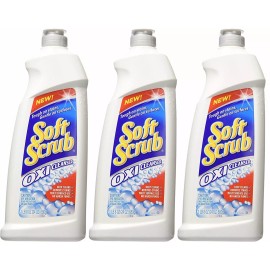 Soft Scrub 24 Ounce Multi Surface Cleaner Pack of 3 for Bathtubs Countertops and Tiles