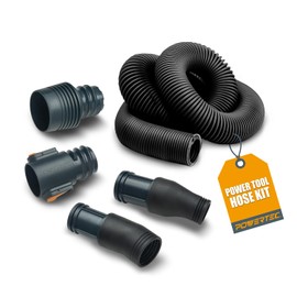 POWERTEC Power Tool Hose Kit with 10’ Vacuum Hose, 2 Quick Change Adapters & Threaded Coupler – Dust Collector Hose Kit for Connecting Table Saw, Power Tools to Shop Vacuums and Dust Collection System