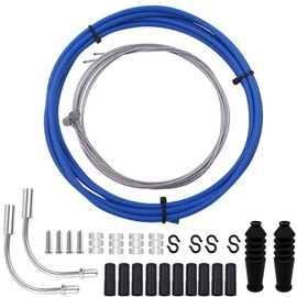 Tsathoggua Bicycle Brake Cable Set - Mountain Bike Inner Brake Cables Housing Kit for Easy Installation (Blue)
