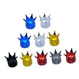 FUNOMOCYA 10pcs Tire Valve Caps Stylish and Practical Auto Car Valve Stem Caps for Enhanced Protection and Decoration Compatible with Cars Suvs and Motorcycles