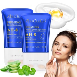 lofuanna AH-8 Firming Neck Cream,Firming Lifting Neck Creams for Tightening & Moisturizing Skin with Massage Roller, AH-8 Neck Cream for Crepey Skin,Hydrating & Reduce Wrinkles for Men and Women