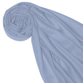 Lorenzo Cana 7830811 Men's Scarf 100% Cashmere Light Cuddly Soft Cashmere Scarf Cashmere Scarf Light Blue Plain, lightblue