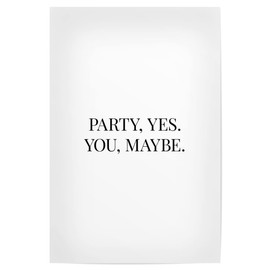 artboxONE Poster 30 x 20 cm Sayings & Statements Typography Party Yes - Picture Party Dance Drink