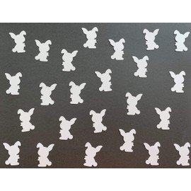 White Bunny Confetti - Bunny Decorations - Easter Decorations - Easter Party Confetti - Easter Bunny Party Decorations - Spring Party Decor - 100 pieces