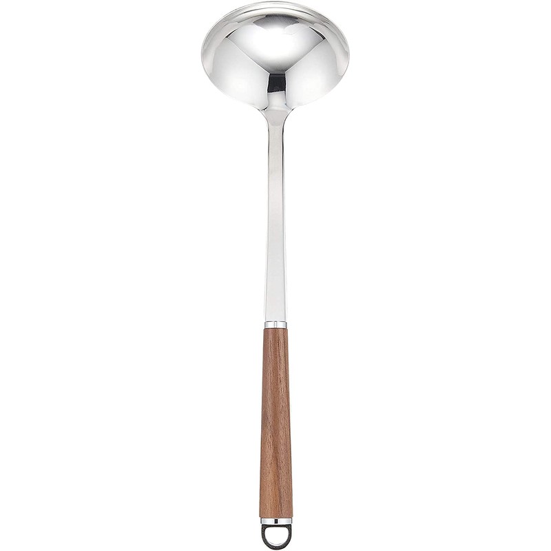 Suncraft WT-01 Ladle, Medium, Made in Japan, Stainless Steel, Woody