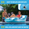 WOW Sports Inflatable Chaise Lounge, Inflatable Swimming Pool Lounge, Ergonomic