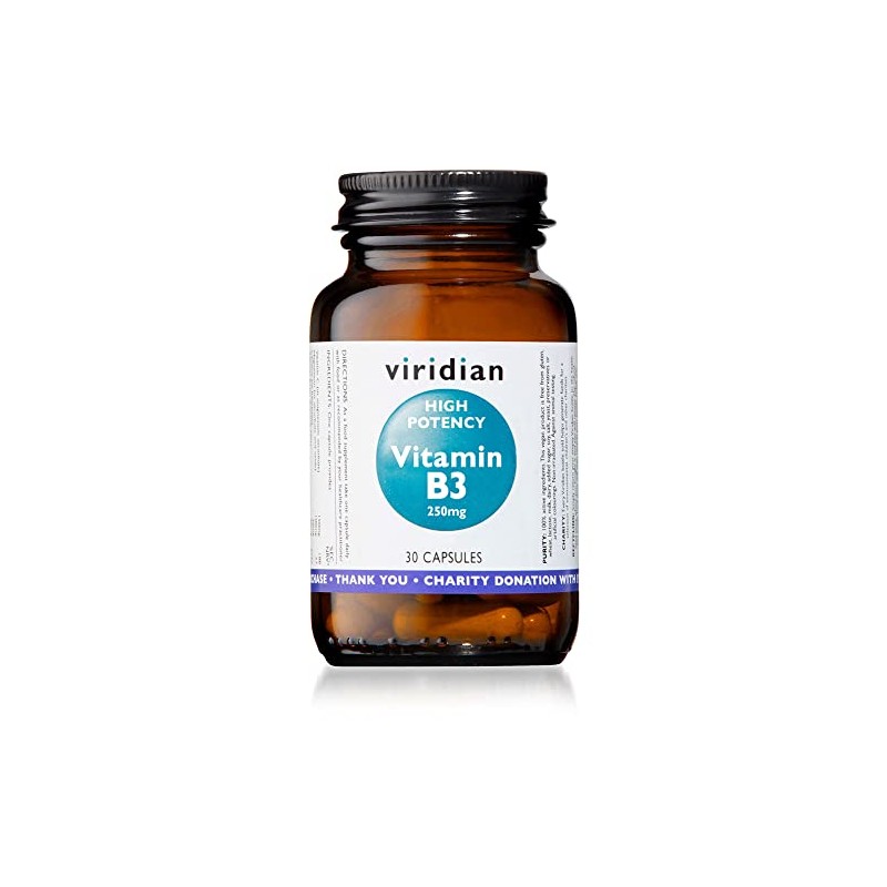 Viridian High Potency Vitamin B3 Capsules 30
