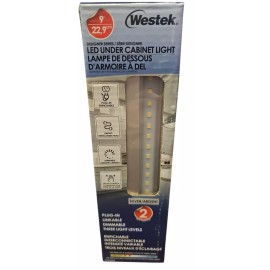 Westek SLTA-L09S-N2 LED Under Cabinet Light 2 Pack White New Linking Dimming