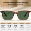 CARFIA Green Lens Acetate Sunglasses for Men Polarized UV Protection,