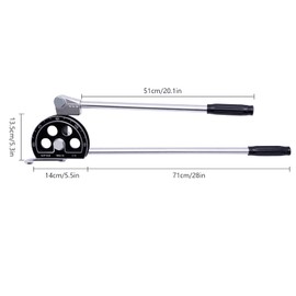 DUIBAII 3/4" 19mm Tube Bender Manual,0~180° Copper Ratchet Pipe Tube Bender,Bending Tool