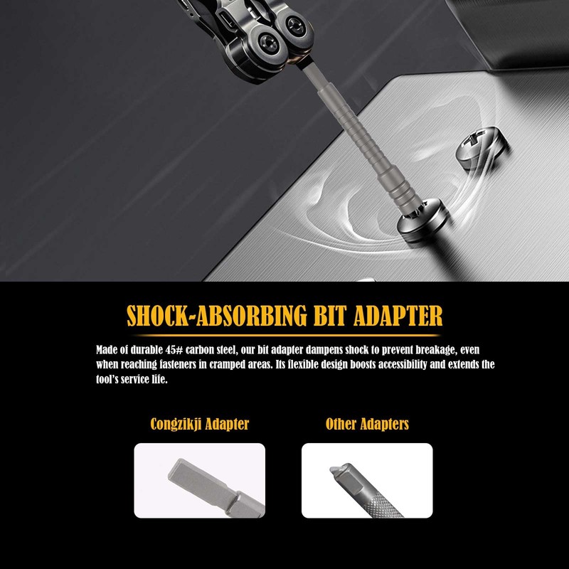 Congzikji Multi-tool Bit Driver Extender, Add-on Accessories for Leatherman Multi-tools,