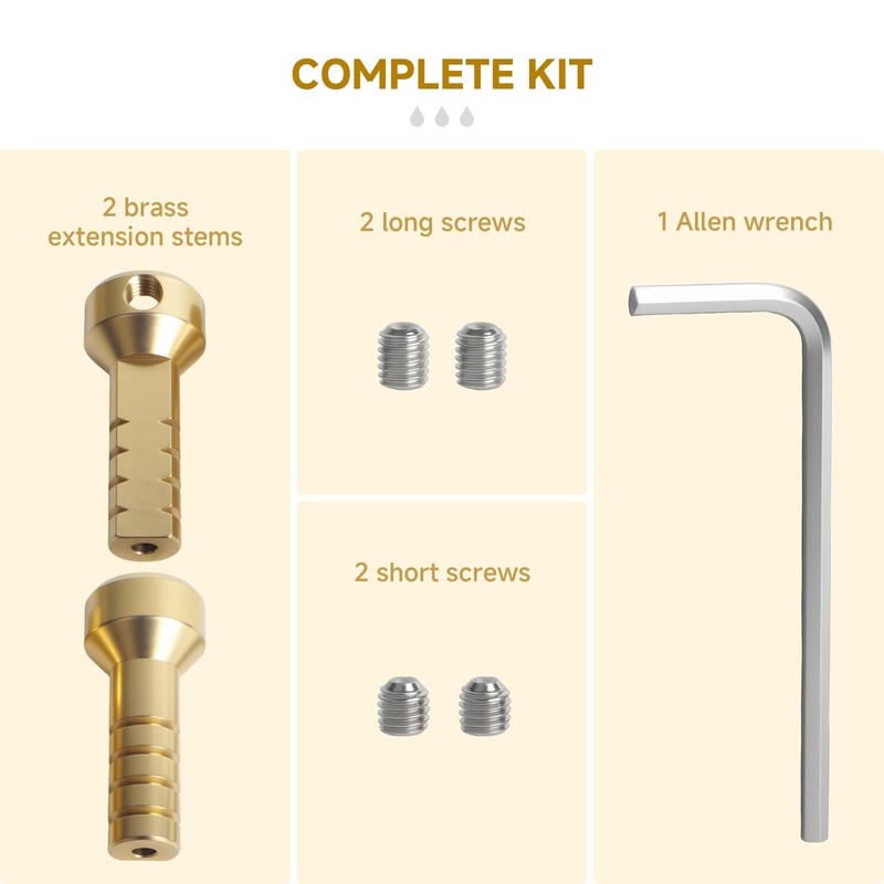 Aigemsi (2-Pack) RP75137 Shower Valve Extension Kit for 3 and