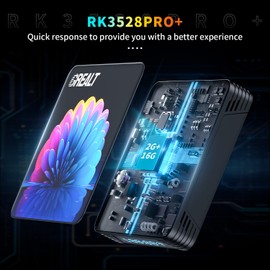 RUPA Android TV Box, Smart TV Box Android 13.0 4GB RAM 32GB ROM RK3528 Quad Core Cortex-A53 CPU Support 2.4G/5.8G WiFi BT 4.0 USB 3.0 1000M Ethernet 3D 8K 6K 4K HD Media Box