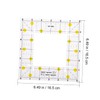 COHEALI 2 pcs Hollow Quilting Ruler Square Shape Sewing Tool