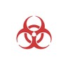 CRDesign Biohazard Danger Warning Sign Sticker Decal Bio Hazard Car