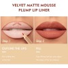 6pcs Juego Delineador Wooden Lip Pencil Labios Impermeable