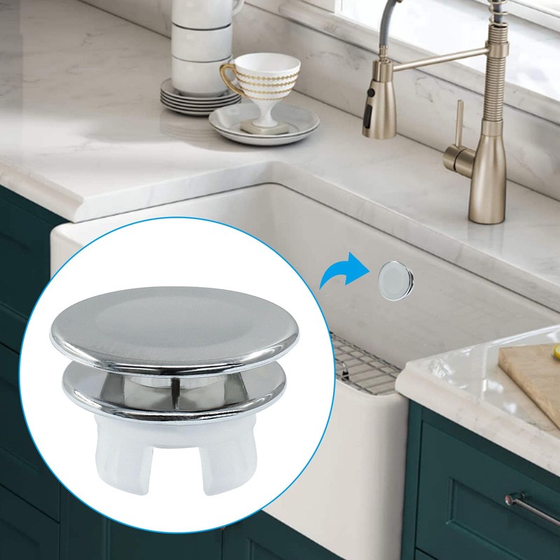 Waziaqoc 4 Pack Sink Basin Overflow Trim Ring Solid Brass