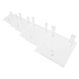 Ciieeo 4pcs Clear Acrylic Display Stands for Agate and Minerals Sturdy Easel Holders for Home Office and Exhibitions for Collectors and Displays