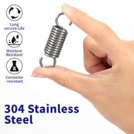 GUNGY Tension Springs with Hooks Stainless Steel Tension Spring 50 mm Outer Diameter 15 mm Wire Diameter 2.2 mm Maximum Tensile Force 11.8 kg 2.2 x 15 x 50 mm Pack of 2