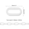 PATIKIL 300ft Plastic Barrier Chain, Safety Barrier Chain Plastic Chain