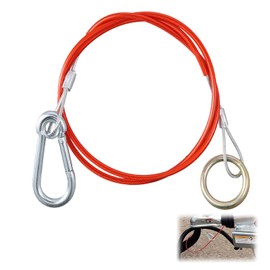 GOIEHIR Abreißseil, 1 Stück 1m Abreißseil Karabiner, Anhänger Fangseil, Breakaway Ropes for Trailers, Bremsseil mit Gabelkopf und Karabiner, Abreisseil für Anhänger und Wohnwagen (Rot)