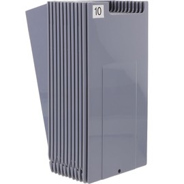 Operitacx Zeitkartenhalter Anwesenheitskartenständer Mit 10 Fächern Zeitkartenständer An Der Wand Montierter Ausziehbarer Zeitkarten-Wandhalter Mit Nummernschildern