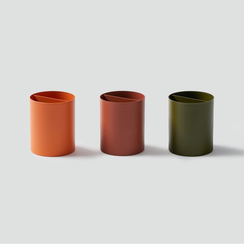 JAJU [JAJU] Metal Multi Pen Holder_Khaki