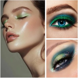 Full Matte Eyeshadow Palette - 9 Colors for Women, Soft Blendable Nudes & Browns for Natural Looks - Warm Nude Shades Green