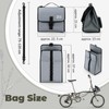 ROCKBROS Expandable Handlebar Pack 4-7L Folding Bike Storage with Detachable