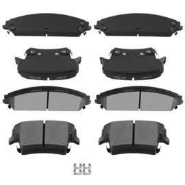 AUTOMUTO D1058 & D1057 Front Rear Ceramic Brake Pads Set fit For 2005-2017 Chrysler 300,2009-2017 Dodge Challenger,2006-2017 Dodge Charger,2005-2008 Dodge Magnum