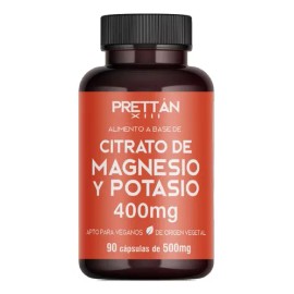 Citrato De Magnesio Y Potasio Prettan 90 Capsulas 500mg