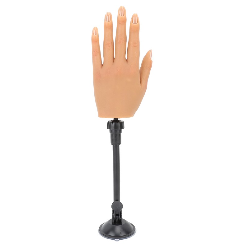 Nail Pratice Training Hand Silicone Bendable Nail Art Fake Hand