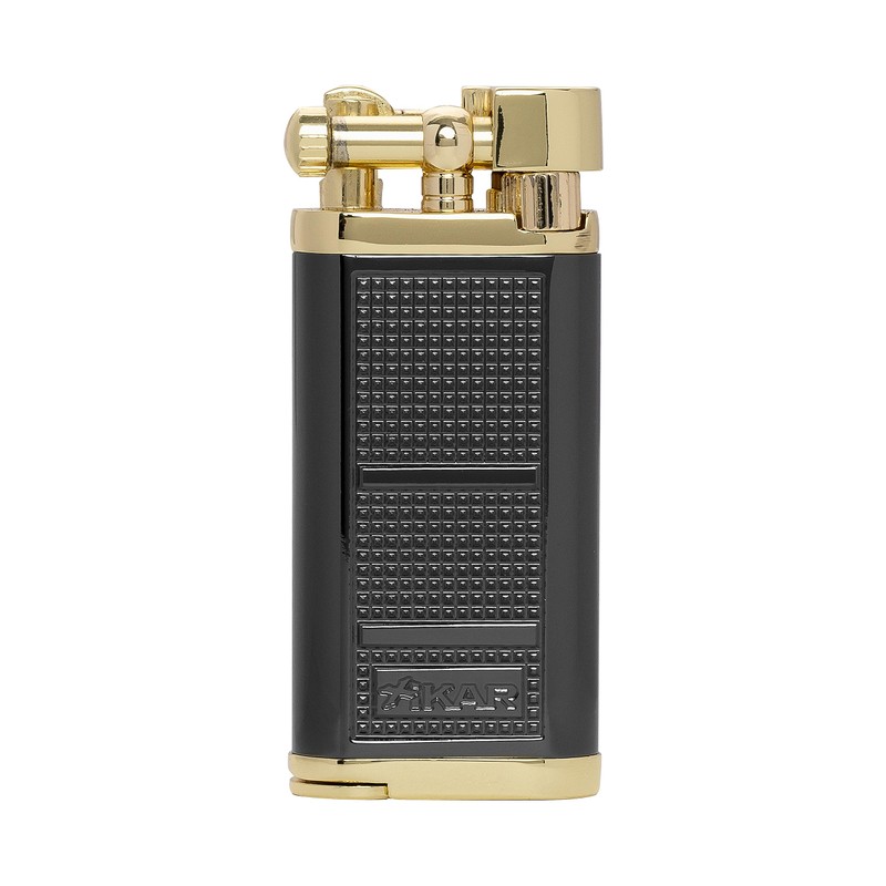 XIKAR® Pipeline Soft Flame Lighter Black & Gold