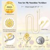 Christmas Gifts for Wife Sunflower Necklace Wife Christmas Gift Ideas,You