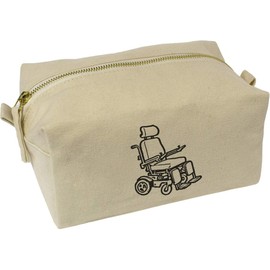 'Electric Wheelchair' Canvas Wash Bag/Makeup Case (CS00037235)