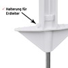 VOSS.farming 20 x Plastic Stakes, 74 cm, White Pasture Fence,