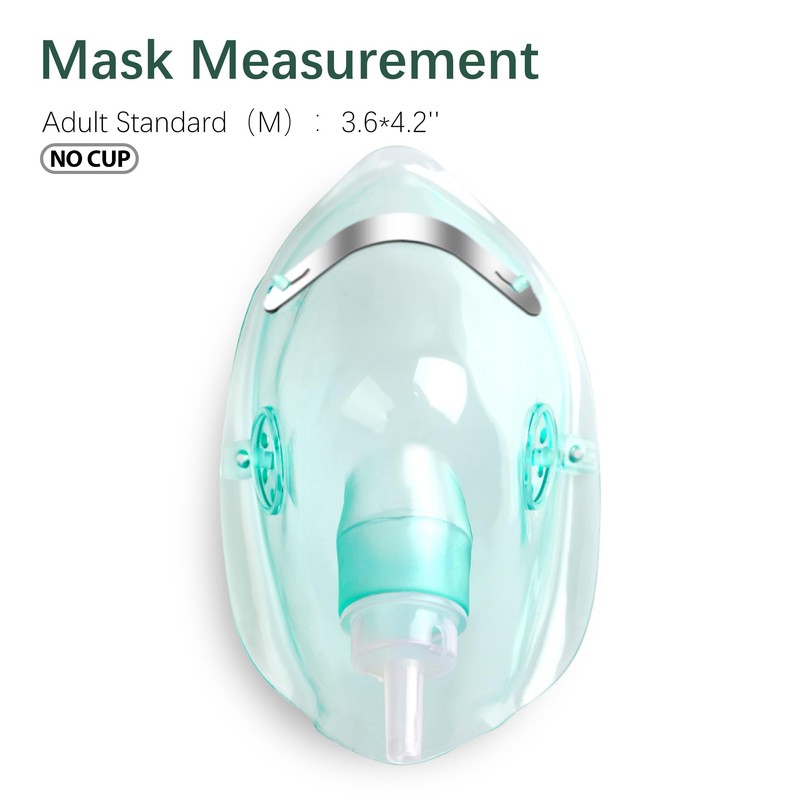 2 Pack Oxygen Mask for Face Adult with 6.6' Tube