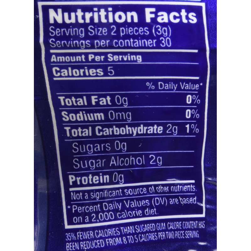 Eclipse Winterfrost Sugarfree Chewing Gum, 60 piece bottle