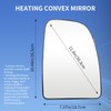 Convitex Passenger Right Side Short Arm Heated Upper Mirror Glass