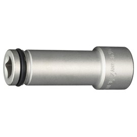 TONE 4NV-24L100 Ultra Long Socket for Impacts, 0.5 inch (12.7 mm) Insertion Angle (1/2 mm), Double Side Width 0.9 inches (24 mm)