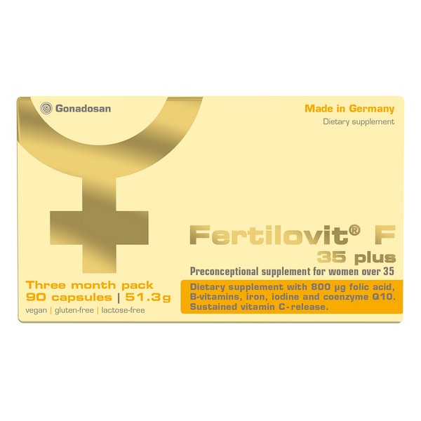 Fertilovit F 35 Plus Orthomolecular Dietary Supplement for the Best Quality of Eggs for Women over 35, 90 caps