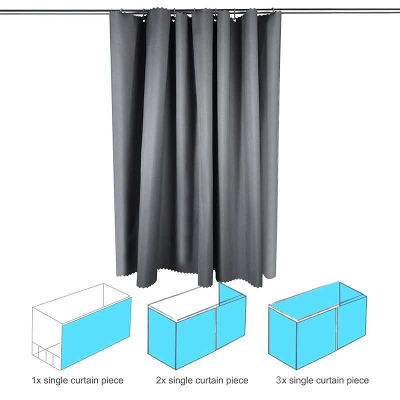 Cabin Bottom Bunk Bed Curtains Drapery Blackout Drapes Single Bed