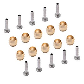 Dymoece Bicycle Brake Olive and Brass Connecting Insert Kit for Shimano BH59 BH90 Avid Sram Bike Hydraulic Disc Brake Hose