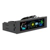 Computer Temp Monitor PVC Lens Panel Display 5 Sets Fan