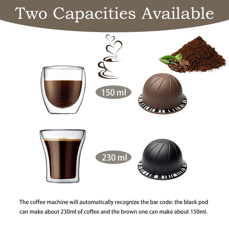 Reusable Vertuo Pods Refillable Coffee Vertuo Capsule for VertuoLine Refill