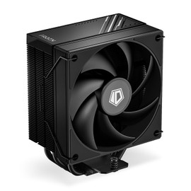 ID-COOLING FROZN A410 Black - 6" Height Black Air CPU Cooler, 4×Ф6mm Heatpipes, 120x120x25mm FDB Fan, TDP 220W, Compatible with Intel LGA1700/1851/1200/115X; AMD AM4/AM5 (152mm in Height)