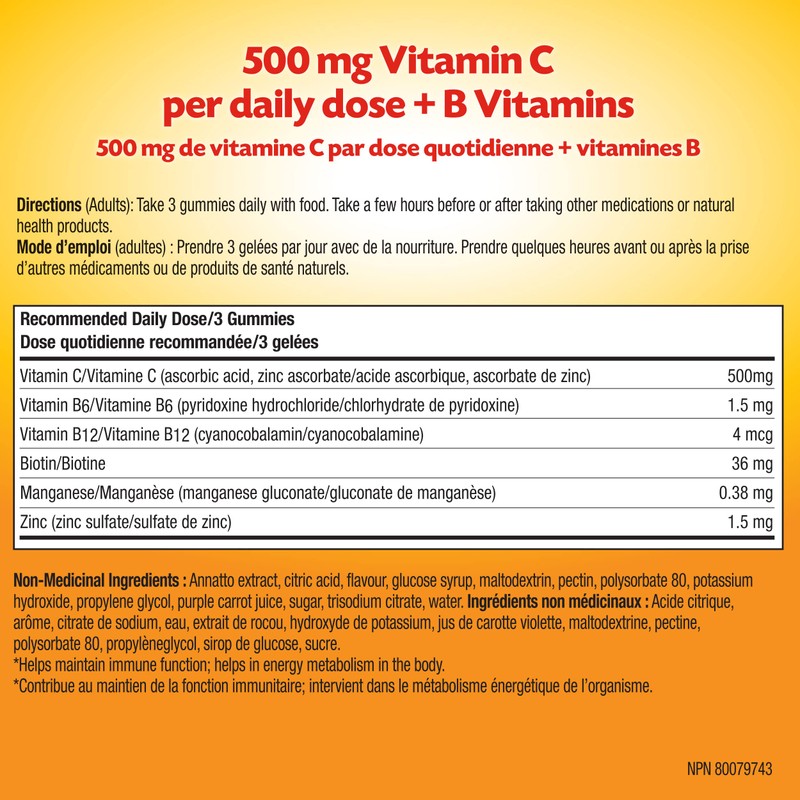 Emergen-C Immune Support Gummies, A Boost of Vitamins and Minerals,