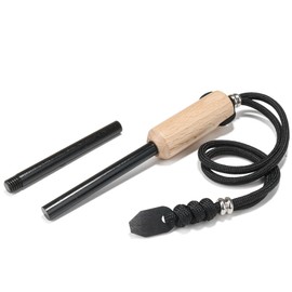 NexLand F880 Ferro Rod Fire Starter Survival Tool Ceramic Striker with Extra Replaceable Ferro Rod